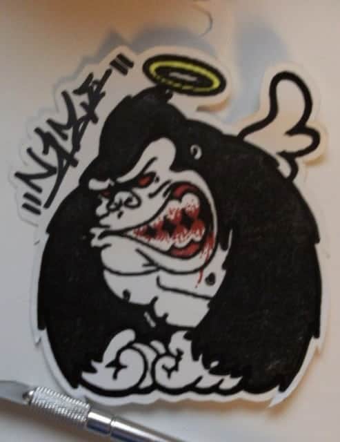 No, no, no we said GUERILLA stickers