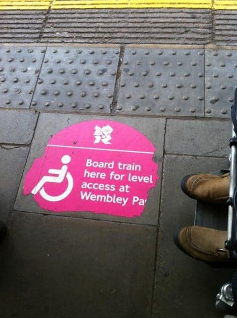 Photo from Transport For All campaign - a metaphor for access on public transport?