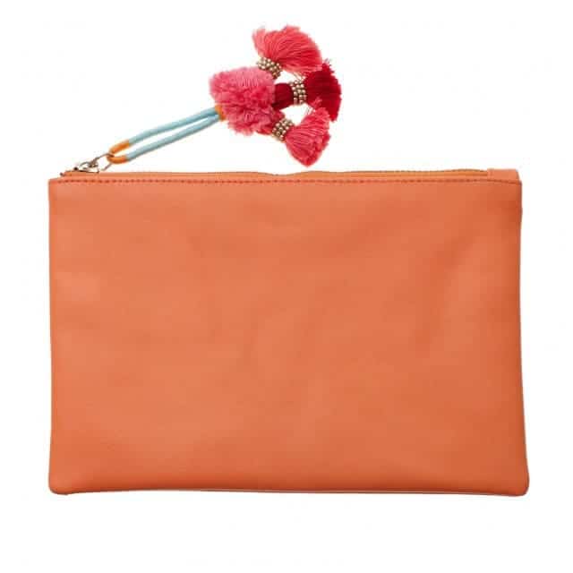 Oliver Bonas bright leather make-up bags