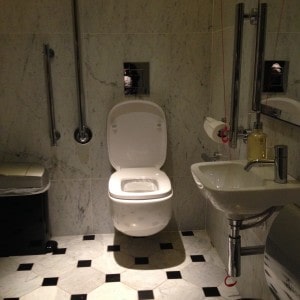 Disabled Toilet By Reception at the Edition