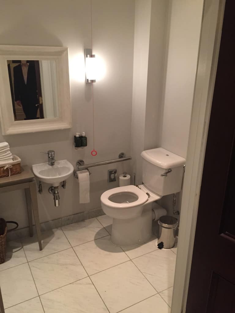 Disabled Toilet Behind Lime Wood Hotel's Reception