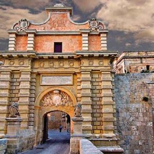 Mdina referred to as the Silent City. Perched on a hilltop, with its massive walls and peaceful shady streets.