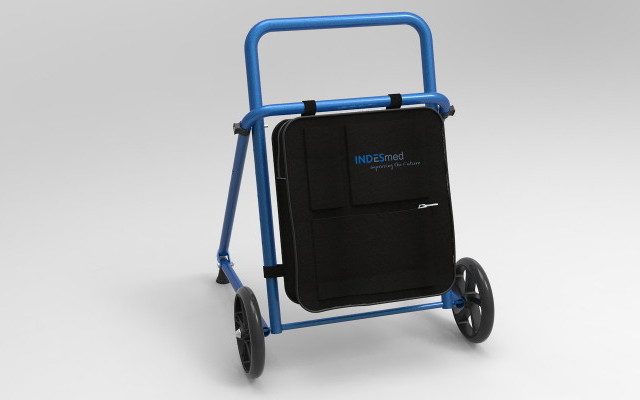 Simple Light Weight Aluminium Walker. Folds + Height Adjustable