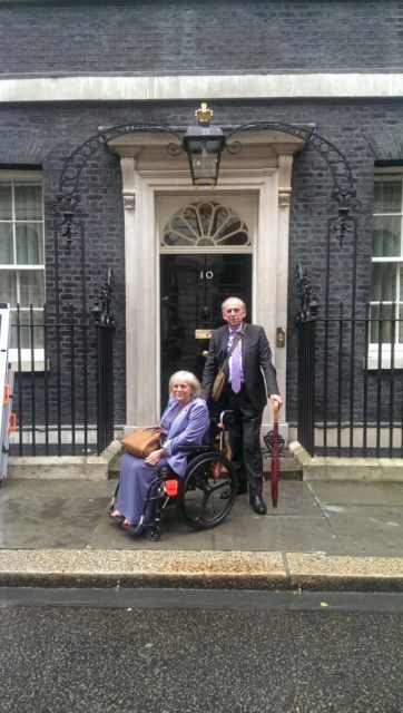 DRINK at No. 10 - He Gets About. He's the Red Boy Attached to the Wheelchair