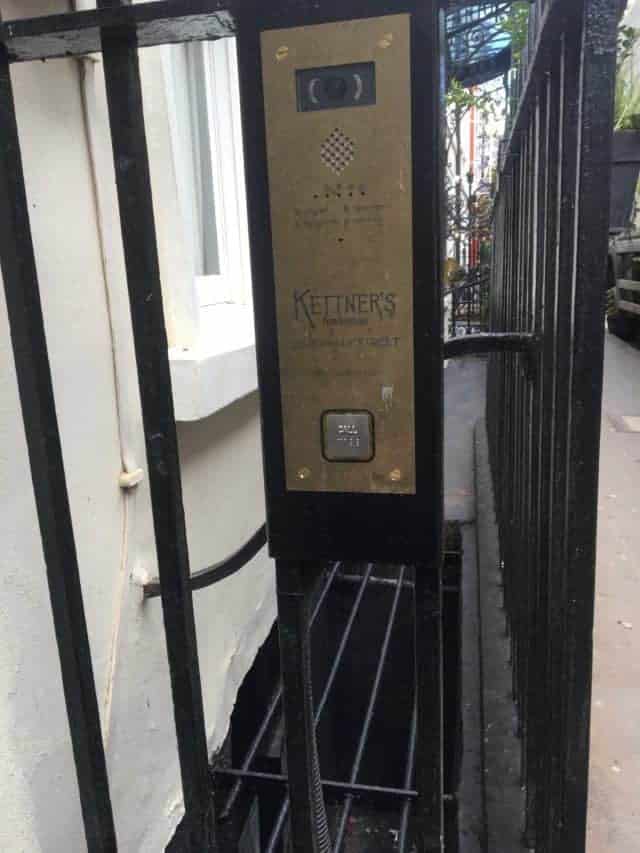 Assisted Entrance Next Door, Via a Buzzer, With Braille, For Disabled People