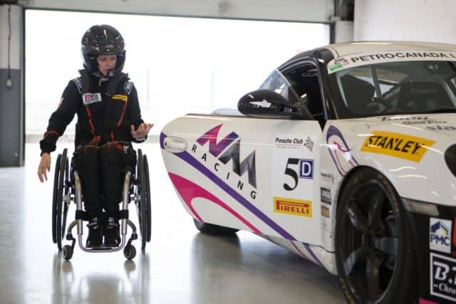 Nathalie McGloin the only female tetraplegic racing driver in the world to be competing at professional level