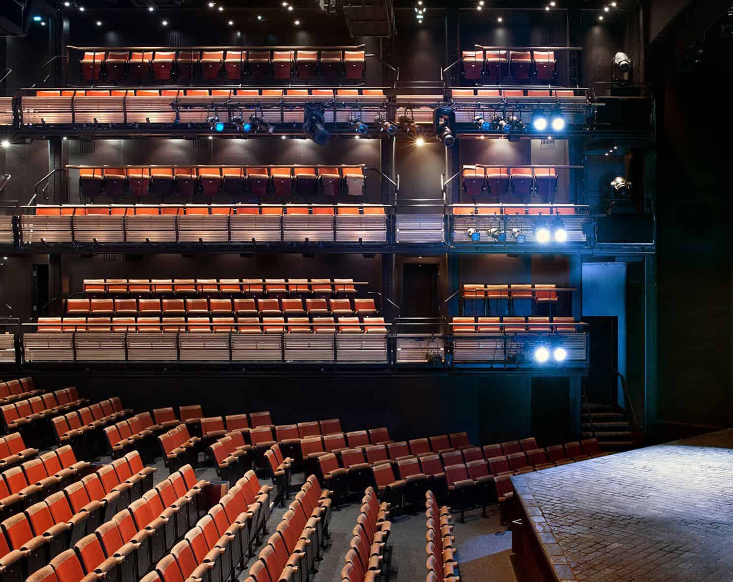 Easily accessed spaces in the stalls with removable seats