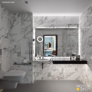 Tamburlaine With a Good Looking Bathroom in Marble With Non Slip Floor