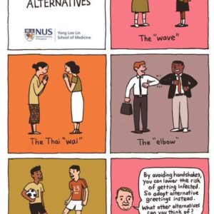 Even The World Health Organisation Has Some Alternatives to The Handshake, Including the Bow and Elbow Tap.